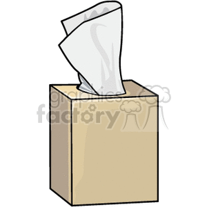 Brown tissue box clipart. Commercial use image # 146300
