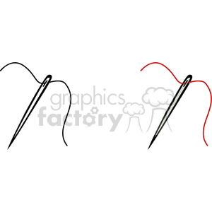 Needles and thread clipart. Royalty-free image # 146318