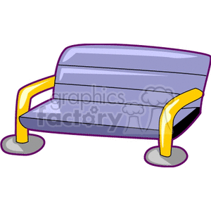 Metal bench clipart. Royalty-free image # 146330