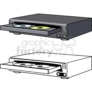   dvd player players dvds  BME0112.gif Clip Art Household Electronics 