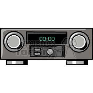   stereo radio receiver music radios receivers stereos  BME0116.gif Clip Art Household Electronics 