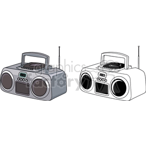   radio radios music stereo stereos  BME0131.gif Clip Art Household Electronics 