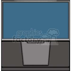 Big screen tv clipart. Commercial use image # 147025