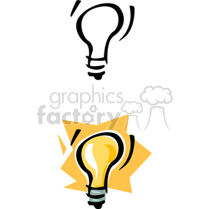   lightbulb lightbulbs idea ideas light lights  BME0163.gif Clip Art Household Electronics 