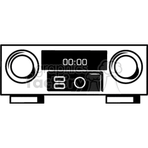   stereo radio receiver music radios receivers stereos  PME0110.gif Clip Art Household Electronics 