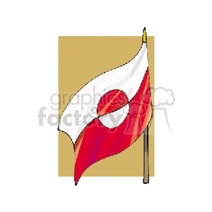 Greenland Flag clipart. Commercial use image # 148630