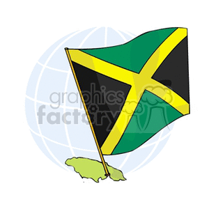 jamaica flag and country clipart. Commercial use image # 148662