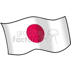 Japanese Flag clipart. Royalty-free image # 148668
