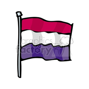 luxembourg waving flag clipart. Commercial use image # 148694