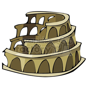 cartoon Colosseum clipart. Commercial use image # 148827