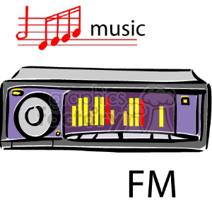   music radio radios fm  Music016.gif Clip Art Music 