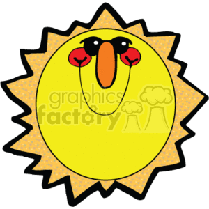 happy sun clipart. Royalty-free image # 151098