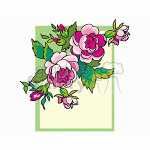Rose Garden Top Corner  clipart. Royalty-free image # 151584