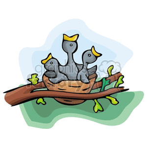 baby birds clipart. Royalty-free icon # 152468