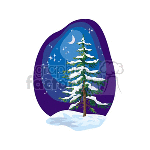 moonlighttree clipart. Commercial use image # 152544