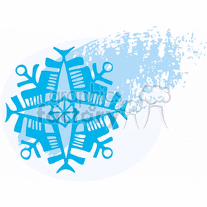blue snowflake clipart. Royalty-free image # 152806