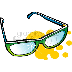 Green sunglasses clipart. Royalty-free image # 153490