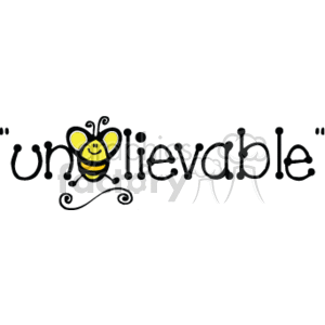 unbelievable word art clipart. Royalty-free image # 153679