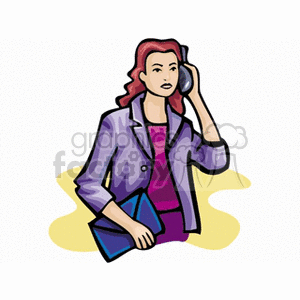   saleslady women lady girl girls business suits working talking phone phones telephone telephones  businesswoman6.gif Clip Art People 