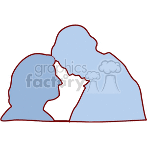   love romance romantic lovers couples couple people hug hugs hugging silhouette silhouettes Clip Art People 