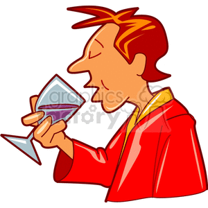  beverage beverages drink drinks alcohol people glass man guy  drinking203.gif Clip Art People 