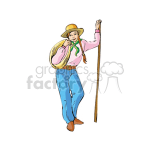 farmeress clipart. Royalty-free image # 154226
