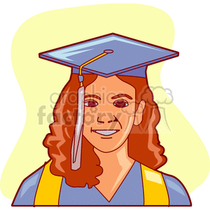   graduation graduate school diploma girl girls lady women people teenager teenagers education  graduate300.gif Clip Art People 