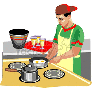  people working cook cooking   1004occupations075 Clip Art People 