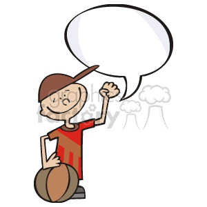 boy speaking clipart. Commercial use image # 155713