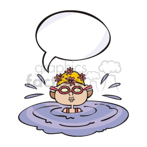 child swimming clipart. Royalty-free image # 155719