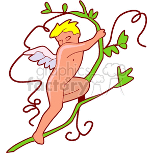   angel angels heaven vine green wing wings holy  angle800.gif Clip Art People Angels 