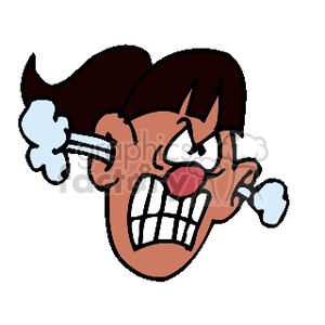   face faces people head heads girl girls mad steaming angry anger lady women  FUMING.gif Clip Art People Faces 