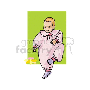 Little girl in a pink jumper clipart. Commercial use image # 158639