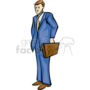   suitcase suits briefcase business man salesman salesmen  PPU0123.gif Clip Art People Occupations 