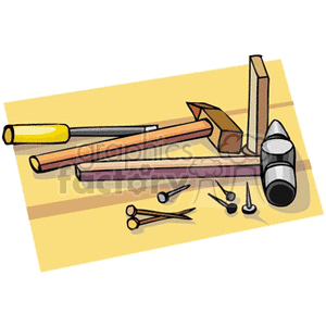 Cartoon tools clipart. Commercial use image # 159998