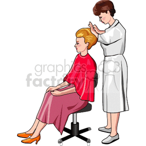   barber barbers hair cut cutting  hairdresser.gif Clip Art People Occupations 