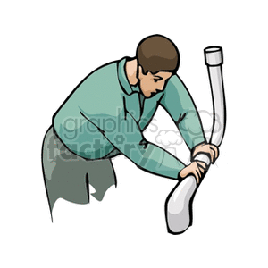 repairing pipes clipart. Commercial use image # 160408