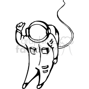 astronaut  clipart. Royalty-free image # 160975