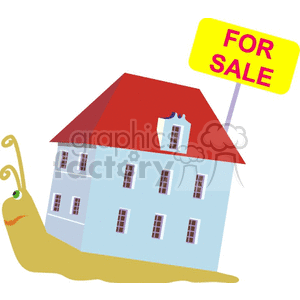 slow sales for real estate clipart. Commercial use image # 161765
