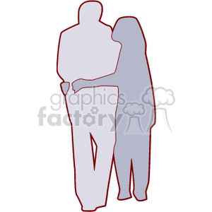   couples couple family romance people love silhouette silhouettes  couple427.gif Clip Art People Romance 