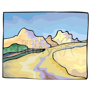  mountain mountains land  sunmountains.gif Clip Art Places Landscape 