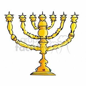 menorah clipart. Commercial use image # 164440