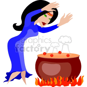 clipart - witch and cauldron.