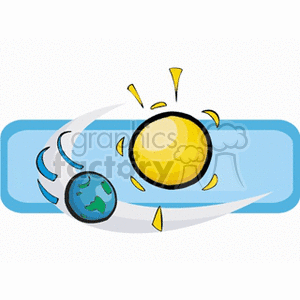   space planet planets earth globe sun  earthsun.gif Clip Art Science 