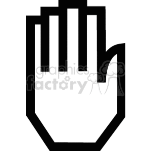 clipart - Sign language hand signal..