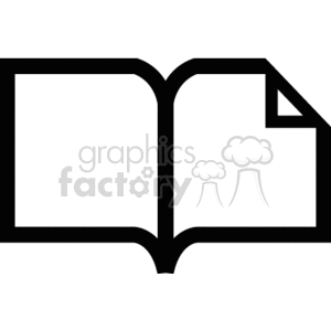 black and white book. clipart. Royalty-free image # 166355