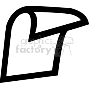 black and white paper. clipart. Commercial use image # 166360