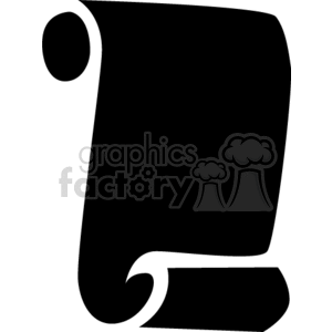 Black scroll icon. clipart. Royalty-free image # 166365