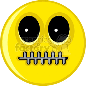 zip your lip smiley clipart. Royalty-free image # 166470