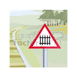   sign signs street train track tracks rail road roads  sign9.gif Clip Art Signs-Symbols 